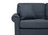 2 Seater Fabric Sofa Dark Grey OTRA II_763205