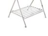 Table pliante en acier blanc vieilli 35 x 40 cm ANCUD_790934