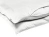 Conjunto de capas de edredão em algodão acetinado branco 135 x 200 cm AVONDALE_815200