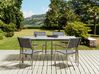 Zahradní jídelní souprava stolu a 4 židlí šedá COSOLETO/GROSSETO_881691