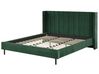 Łóżko welurowe 180 x 200 cm zielone VILLETTE_893829