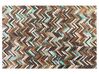 Dywan patchwork skórzany 140 x 200 cm wielokolorowy AMASYA_515915