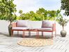 2 Seater Convertible Garden Sofa Set Orange TERRACINA_826661