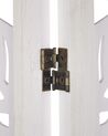 Raumteiler 3-teilig Paulowniaholz weiß 170 x 122 cm MELAGO_874113
