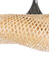 Lampe suspension design en bambou clair BOYNE petite_785407