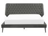 Faux Leather EU King Size Bed Grey ESSONNE_788924