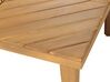 5-místná zahradní sedací souprava akáciové dřevo/krémová/krémově bílá BARATTI_830648