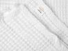 Badehandtuch Set mit Badematte Baumwolle weiß 9-teilig AREORA_801238