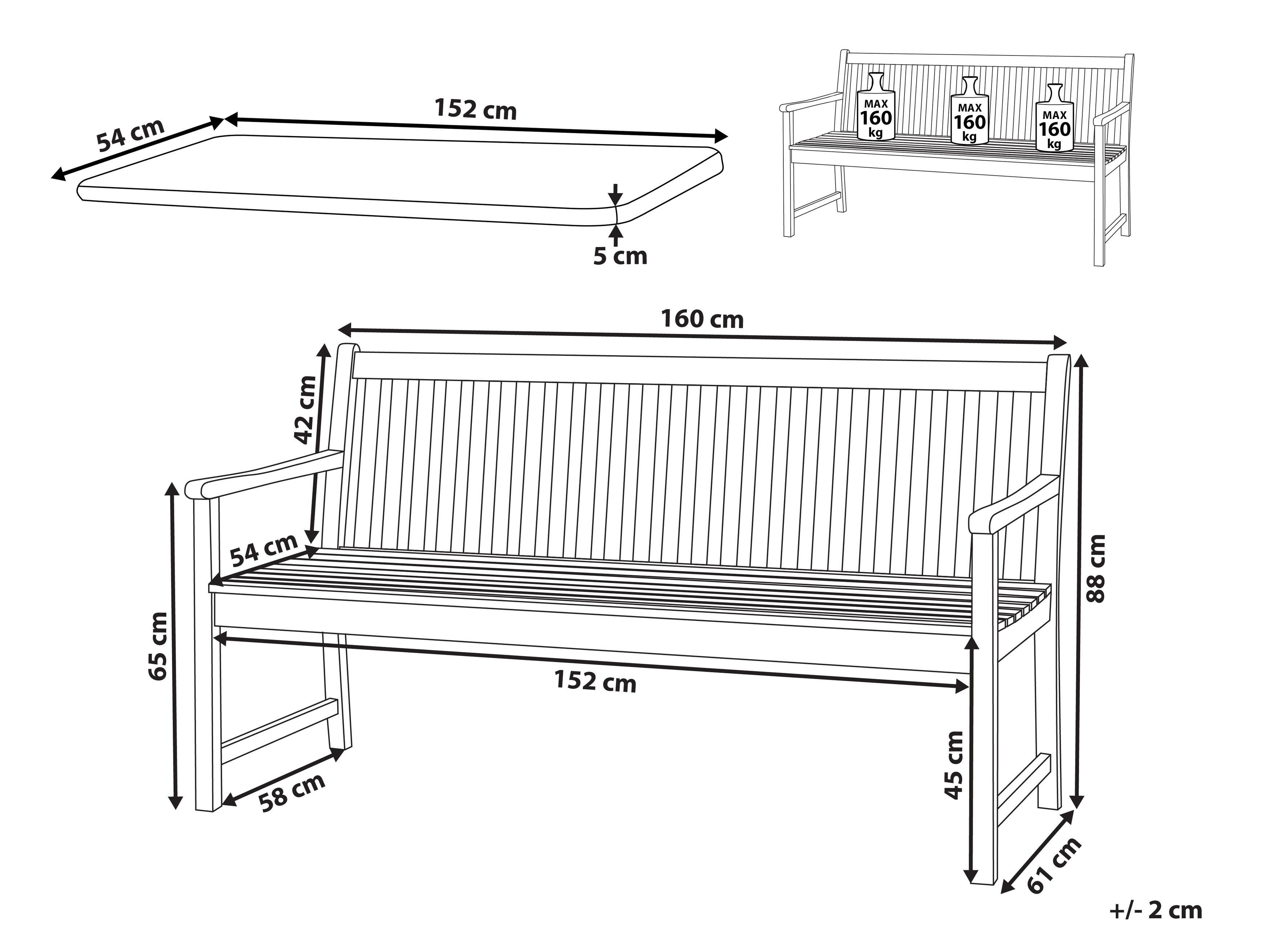 Panca Da Giardino Con Contenitore — In Legno Di Acacia, 120 Cm, Porta Fino A 150 Kg, Design Classico E Pratico