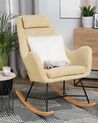Fabric Rocking Chair Yellow ARRIE_745342