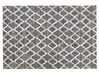 Tæppe 140x200 cm grå/beige læder ROLUNAY_851124