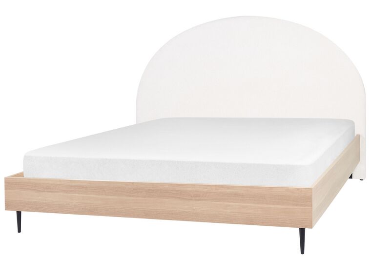 Čalúnená posteľ 180 x 200 cm biela MILLAY_863299