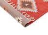 Alfombra kilim de algodón rojo/marrón/beige 160 x 230 cm LORUT_869060