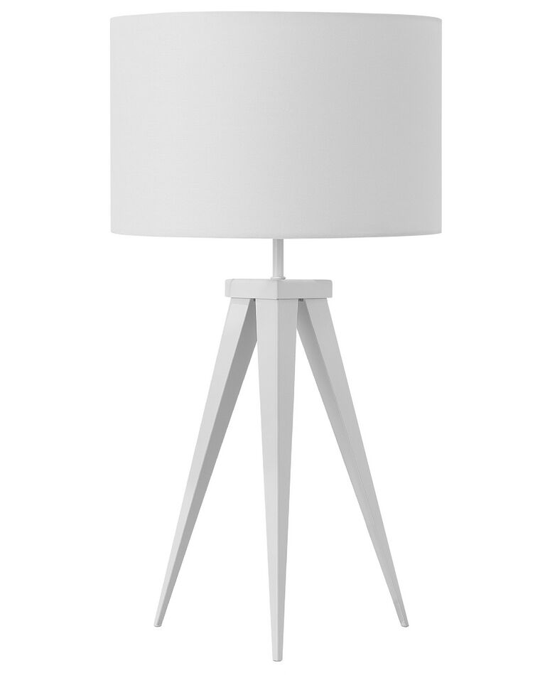 Lampa stołowa metalowa biała STILETTO_697675