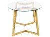 Glass Top Coffee Table Gold FRESNO_733044