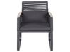 Sada 2 zahradních hliníkových židlí černá CANETTO_808289