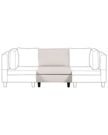 Fabric 1-Seat Section White UNSTAD