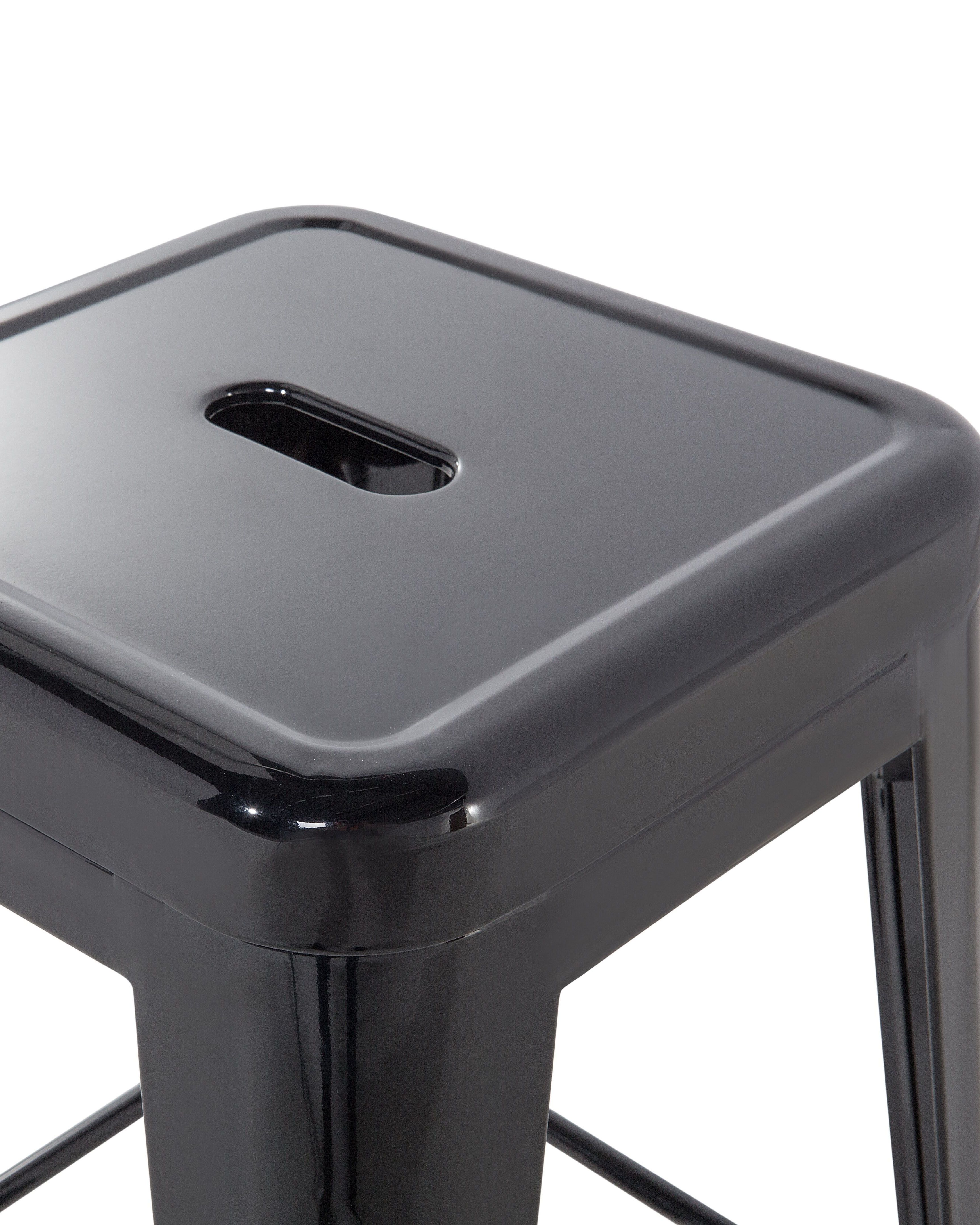 Barstol 2 st 60 cm svart CABRILLO | Beliani.se