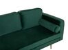 Right Hand Velvet Chaise Lounge Emerald Green MIRAMAS_739181