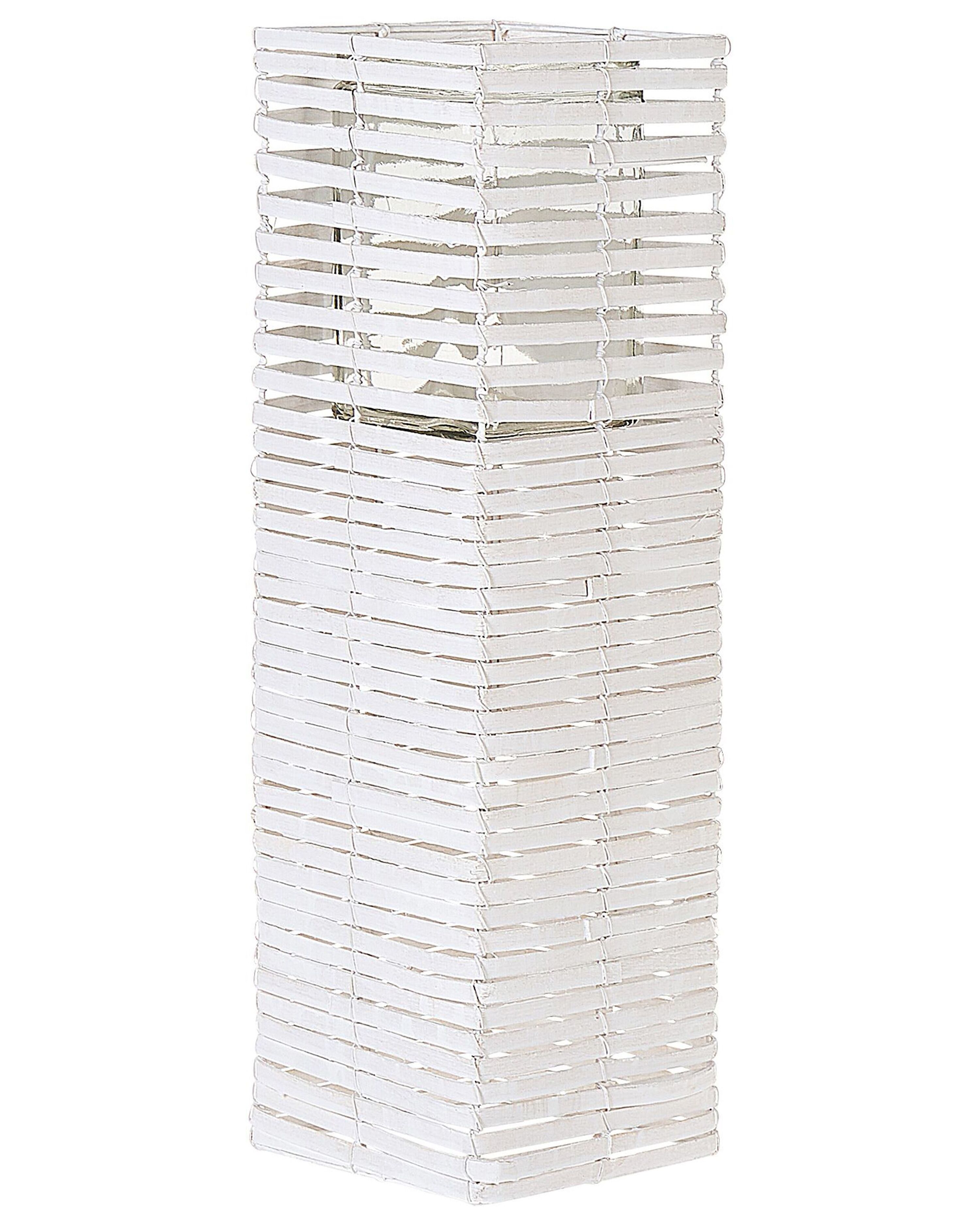 Lot 4 Bougeoirs Blancs Rétro - Pour Cheminée Et Décoration - Style Vintage
