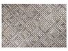 Teppich Kuhfell beige-grau 160 x 230 cm geometrisches Muster Kurzflor TEKIR_764782