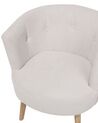 Fabric Tub Chair Off-White ODENZEN_710477