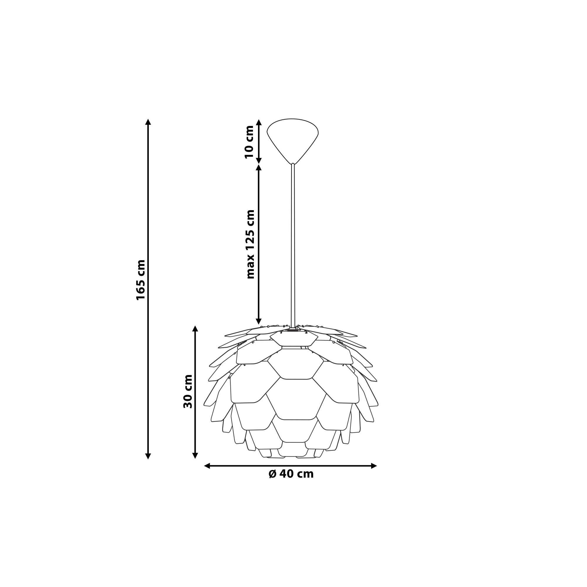 Lampa wisząca niebieska SEGRE
