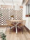 Okrúhly jedálenský stôl  ⌀ 120 cm svetlé drevo/biela JACKSONVILLE_812973
