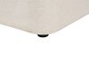 Left Hand Fabric Corner Sofa Light Beige LAXA_894048