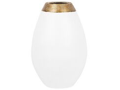 Koristemaljakko terrakotta valkoinen 32 cm CORIA