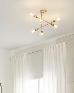 Kattovalaisin 6 polttimoa metalli messinki KIDANE