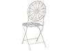 Zestaw 2 krzeseł ogrodowych metalowy biały SCAFA _856072