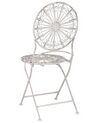 Zestaw 2 krzeseł ogrodowych metalowy biały SCAFA _856072