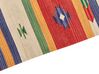 Cotton Kilim Runner Rug 80 x 300 cm Multicolour ALAPARS_869818