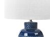 Lampa stołowa ceramiczna niebieska PERLIS_844190