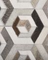 Teppich Kuhfell beige / braun 160 x 230 cm geometrisches Muster Kurzflor TAVAK_787195