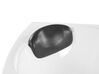 Bañera de hidromasaje LED de acrílico blanco/plateado 207 x 146 cm TOCOA II_820482