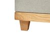Cama continental gris claro/madera clara 160 x 200 cm DYNASTY_873541