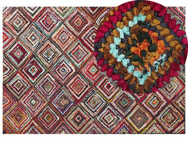 Tapis multicolore en coton 160 x 230 cm KAISERI