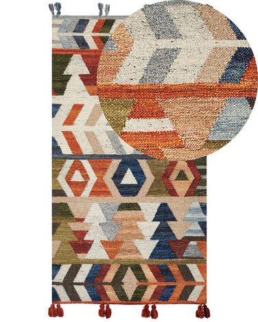 Tappeto kilim lana multicolore 80 x 150 cm KAGHSI