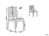 Set of 4 Garden Dining Chairs Grey FOSSANO_808662