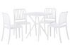 4 Seater Garden Dining Set White SERSALE_820119