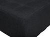 Canapé panoramique convertible en tissu gris graphite 6 places avec pouf ABERDEEN_715084