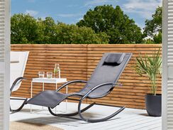 Keinuva aurinkotuoli harmaa CARANO II Keinuva aurinkotuoli harmaa CARANO II