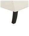 Velvet Fabric Wingback Chair Off-White ALTA_908560