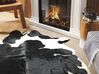 Tapis en peau de vache 3-4 m² noir et blanc NASQU_815811