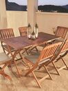 Set da giardino tavolo 6 sedie in legno di acacia CENTO_827138
