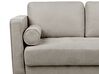 3 Seater Fabric Living Room Set Taupe NURMO_896414