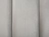 Polsterbett Samtstoff grau mit Bettkasten hochklappbar 180 x 200 cm SEZANNE_799883
