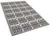 Outdoor Teppich schwarz / weiß 120 x 180 cm geometrisches Muster NELLUR_786135